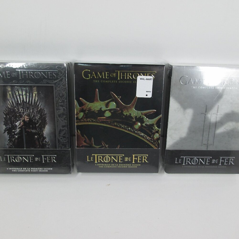 Game of Thrones DVD Lot Seasons 1, 2, 3 NEW Sealed